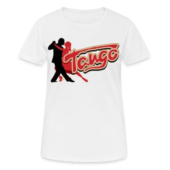 Tango, Tango Tänzer - Frauen T-Shirt atmungsaktiv - Weiß - Vorne - AI Model Female 172 dark (172cm)