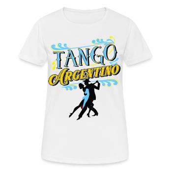 Tango, Tango Tänzer - Frauen T-Shirt atmungsaktiv - Weiß - Vorne - AI Model Female 172 dark (172cm)