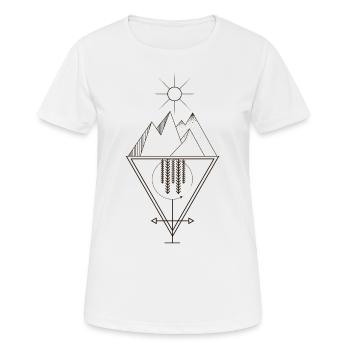 Divinité égyptienne Osiris - T-shirt respirant Femme - blanc - Devant - AI Model Female 172 dark (172cm)