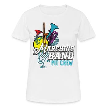 Marching band - Women's Breathable T-Shirt - white - Front - AI Model Female 172 dark (172cm)