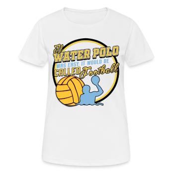 Water polo - T-shirt respirant Femme - blanc - Devant - AI Model Female 172 dark (172cm)