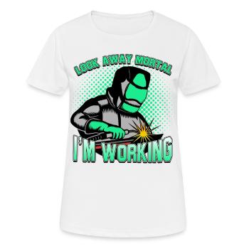 Welding - Women's Breathable T-Shirt - white - Front - AI Model Female 172 dark (172cm)