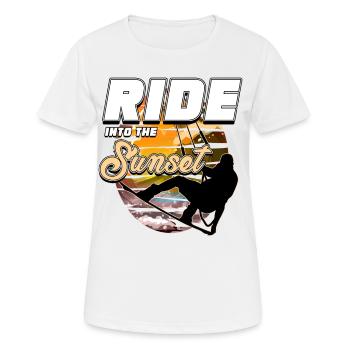 Kitesurf, kitesurf - T-shirt respirant Femme - blanc - Devant - AI Model Female 172 dark (172cm)