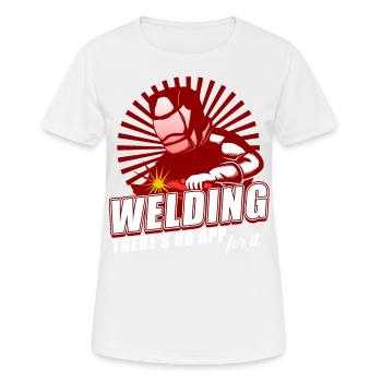 Welding - Women's Breathable T-Shirt - white - Front - AI Model Female 172 dark (172cm)