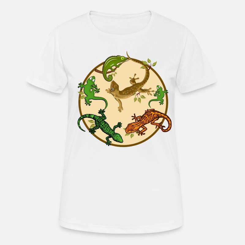 Gecko lizard - Women's Breathable T-Shirt - white