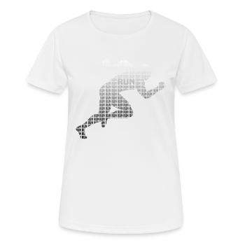 Läufer Läuferin - Frauen T-Shirt atmungsaktiv - Weiß - Vorne - AI Model Female 172 dark (172cm)
