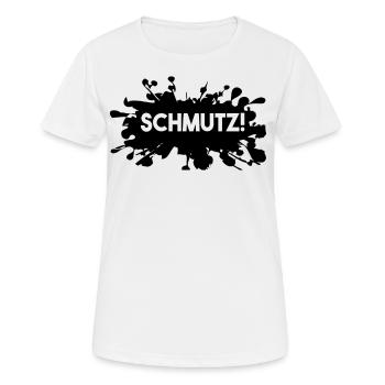 Schmutz Lustig Spruch Sprüche Jugendsprache - Frauen T-Shirt atmungsaktiv - Weiß - Vorne - AI Model Female 172 dark (172cm)