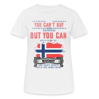 Norvège, Scandinavie, Oslo - T-shirt respirant Femme - blanc - Devant - AI Model Female 172 dark (172cm)