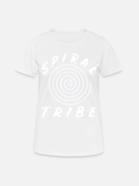 Spiral Tribe Tekno Tribe Free Party Spiral Rave - T-shirt respirant Femme - blanc