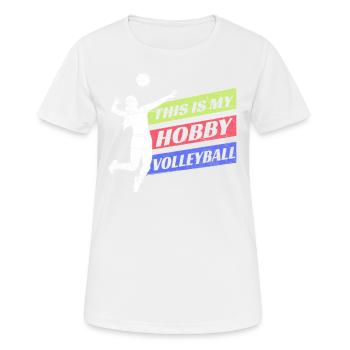 Volleyballer Volleyball - Frauen T-Shirt atmungsaktiv - Weiß - Vorne - AI Model Female 172 dark (172cm)