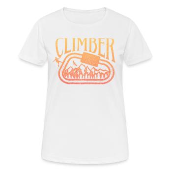Climber - Women's Breathable T-Shirt - white - Front - AI Model Female 172 dark (172cm)