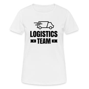 Logistiker Logistik Beruf Spedition Geschenk - Frauen T-Shirt atmungsaktiv - Weiß - Vorne - AI Model Female 172 dark (172cm)