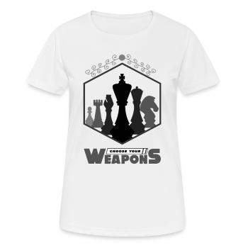 Chess, chess chess players, chess chess - Women's Breathable T-Shirt - white - Front - AI Model Female 172 dark (172cm)