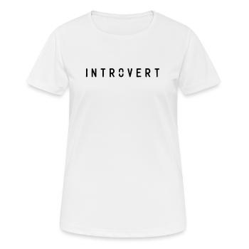 Introvert Introvert - Women's Breathable T-Shirt - white - Front - AI Model Female 172 dark (172cm)
