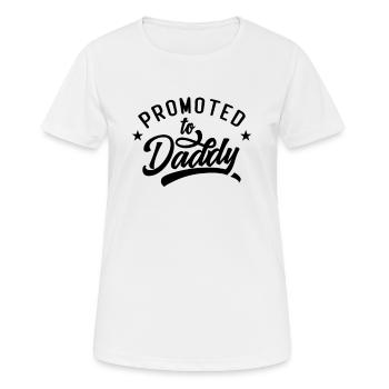 Future dad promotes dad dad to dad - Women's Breathable T-Shirt - white - Front - AI Model Female 172 dark (172cm)