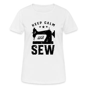 Sewing seamstress tailor seamstress tailoring - Women's Breathable T-Shirt - white - Front - AI Model Female 172 dark (172cm)
