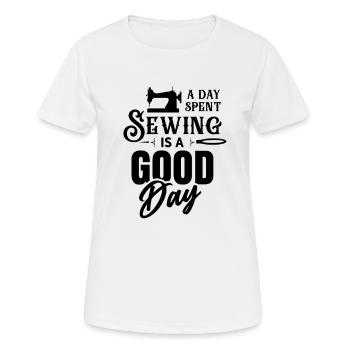 Sewing seamstress tailoring seamstress tailor - Women's Breathable T-Shirt - white - Front - AI Model Female 172 dark (172cm)
