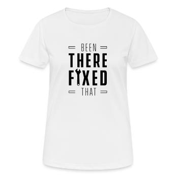 Handyman hobbyist tinkerer DIY hobby - Women's Breathable T-Shirt - white - Front - AI Model Female 172 dark (172cm)
