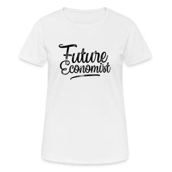 Zukünftiger Ökonom Volkswirt Ökonomie Wirtschaft - Frauen T-Shirt atmungsaktiv - Weiß - Vorne - AI Model Female 172 dark (172cm)
