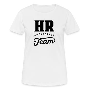HR Specialist Team Personal HR Specialist Job - Women's Breathable T-Shirt - white - Front - AI Model Female 172 dark (172cm)