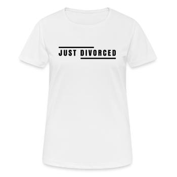 Divorcée divorce divorce Mariage Séparés - T-shirt respirant Femme - blanc - Devant - AI Model Female 172 dark (172cm)