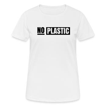 No plastic sea pollution plastic waste - Women's Breathable T-Shirt - white - Front - AI Model Female 172 dark (172cm)