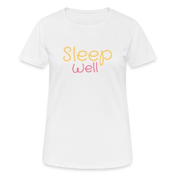 Sleep well - Women's Breathable T-Shirt - white - Front - AI Model Female 172 dark (172cm)