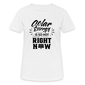 Solar Energy Sun Solar Energy Solar Power - Women's Breathable T-Shirt - white - Front - AI Model Female 172 dark (172cm)
