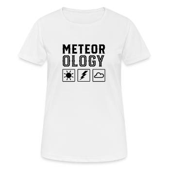 Meteorologie Wettervorhersage Meteorologe Wetter - Frauen T-Shirt atmungsaktiv - Weiß - Vorne - AI Model Female 172 dark (172cm)