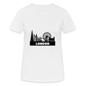 London Skyline - Frauen T-Shirt atmungsaktiv - Weiß - Vorne - AI Model Female 172 dark (172cm)