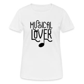 Musical lovers funny theater musicals - Women's Breathable T-Shirt - white - Front - AI Model Female 172 dark (172cm)
