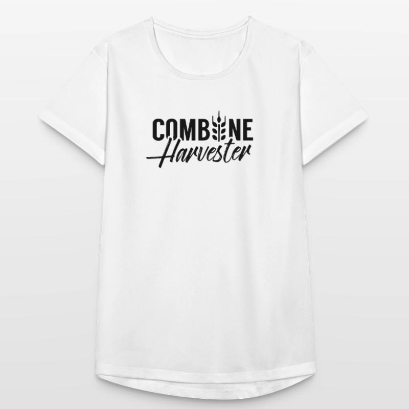 Moissonneuses-batteuses chauffeur moisson machine agricole moissonneuse-batteuse T-shirt respirant Femme