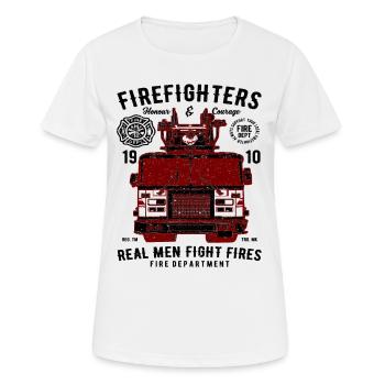 Firefighters Fight Fires - Women's Breathable T-Shirt - white - Front - AI Model Female 172 dark (172cm)
