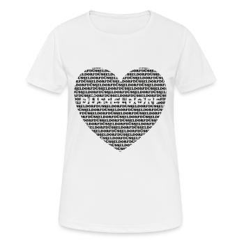 Düsseldorf - Frauen T-Shirt atmungsaktiv - Weiß - Vorne - AI Model Female 172 dark (172cm)