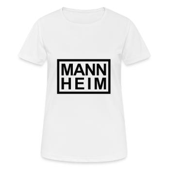 Mannheim - Frauen T-Shirt atmungsaktiv - Weiß - Vorne - AI Model Female 172 dark (172cm)