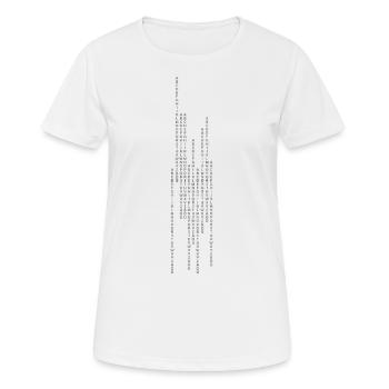 Düsseldorf vertical - T-shirt respirant Femme - blanc - Devant - AI Model Female 172 dark (172cm)