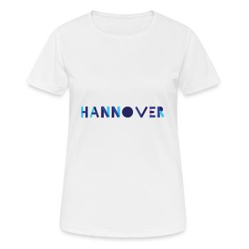 Hanovre Geometrie - T-shirt respirant Femme - blanc - Devant - AI Model Female 172 dark (172cm)