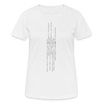 Dresde vertical - T-shirt respirant Femme - blanc - Devant - AI Model Female 172 dark (172cm)