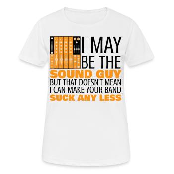 I Can The Sound Guy Audio Engineer Music Record - Women's Breathable T-Shirt - white - Front - AI Model Female 172 dark (172cm)