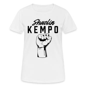 Shaolin Kempo Kenpo Karaté Art Martial - T-shirt respirant Femme - blanc - Devant - AI Model Female 172 dark (172cm)