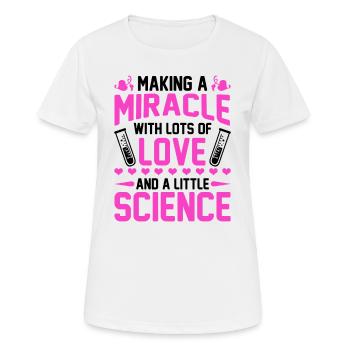 IVF Transfer Day Embryo Infertility Embabies - Women's Breathable T-Shirt - white - Front - AI Model Female 172 dark (172cm)