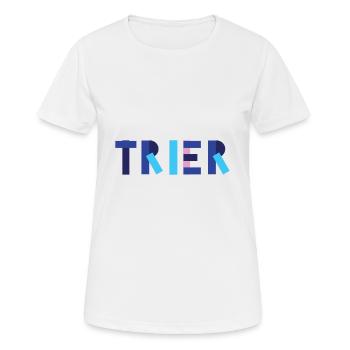 Trier Geometrie - T-shirt respirant Femme - blanc - Devant - AI Model Female 172 dark (172cm)