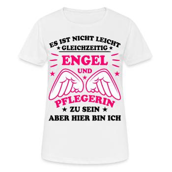 Pflegerin Pflege Lustiger Spruch Krank Geschenk - Frauen T-Shirt atmungsaktiv - Weiß - Vorne - AI Model Female 172 dark (172cm)