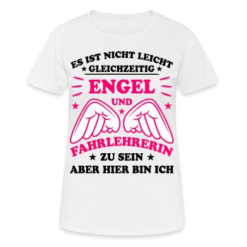 Fahrlehrerin Fahrschullehrerin Fun Spruch Geschenk - Frauen T-Shirt atmungsaktiv - Weiß - Vorne - AI Model Female 172 dark (172cm)