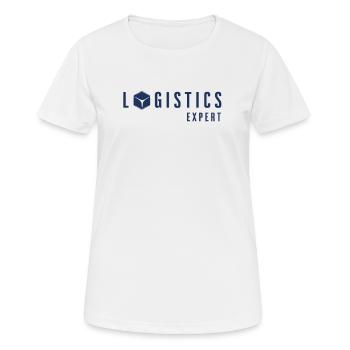 Logistik Experte Beruf Logistiker Spedition - Frauen T-Shirt atmungsaktiv - Weiß - Vorne - AI Model Female 172 dark (172cm)