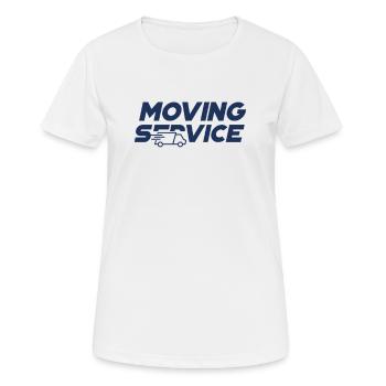 Umzugsservice Auszug Umzug Umziehen Einziehen - Frauen T-Shirt atmungsaktiv - Weiß - Vorne - AI Model Female 172 dark (172cm)