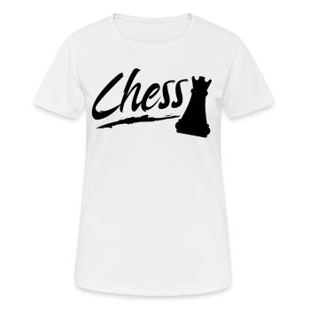 Chess Chess Player Chess Teacher Chess Game - Women's Breathable T-Shirt - white - Front - AI Model Female 172 dark (172cm)