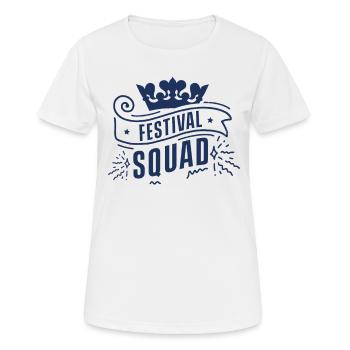 Festival Squad Musikfest Festivalgänger Festivals - Frauen T-Shirt atmungsaktiv - Weiß - Vorne - AI Model Female 172 dark (172cm)