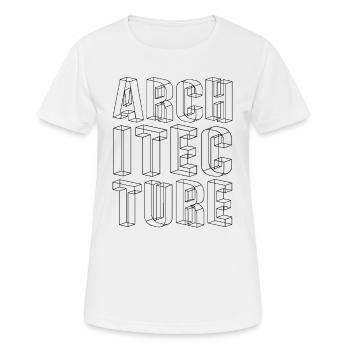 Architecture Architect Student Architect Profession - Women's Breathable T-Shirt - white - Front - AI Model Female 172 dark (172cm)