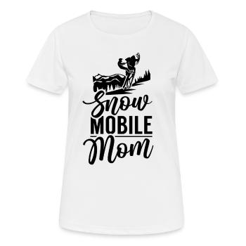 Motoneiges Maman Motoneige motoneige - T-shirt respirant Femme - blanc - Devant - AI Model Female 172 dark (172cm)